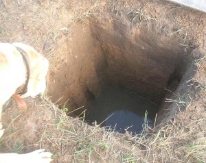 Готовая яма для канализации